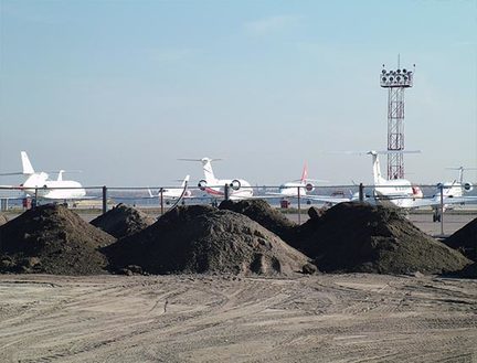 Земляные работы на строительстве аэропорта Внуково-3